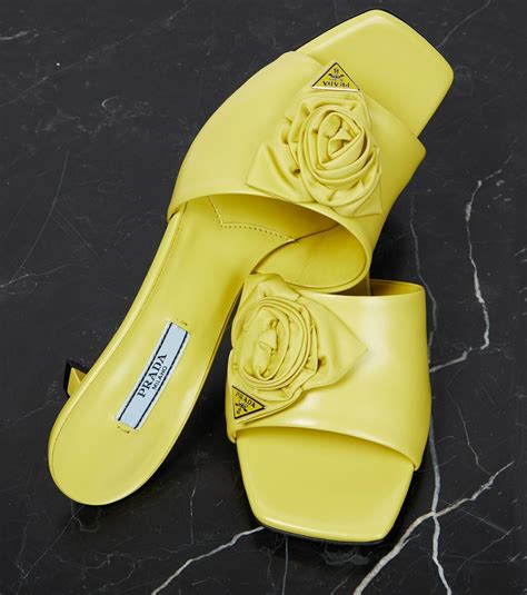 prada bow embellished mules|prada slippers and mules.